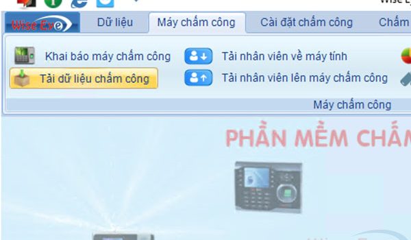 chuc nang tai du lieu may cham cong